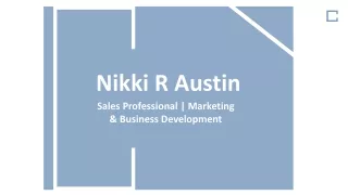 Nikki R Austin - Business Development Manager From Idaho