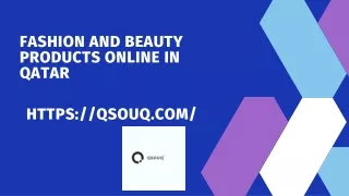 Fashion and Beauty Products Online in Qatar