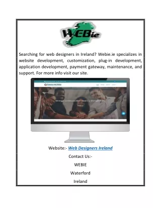 Web Designers Ireland | Webie.ie