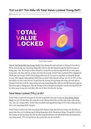 tlv l g t m hi u v total value locked trong defi