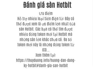 Đánh giá sàn Hotbit