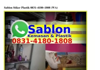 Sablon Stiker Plastik Ô831-Ꮞ18Ô-18Ô8[WA]