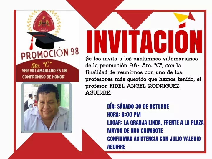 invitaci n se les invita a los exalumnos