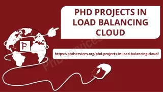 phd projects in load balancing cloud