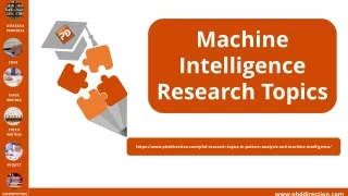 machine intelligence research topics