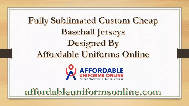 fully sublimated custom cheap baseball jerseys