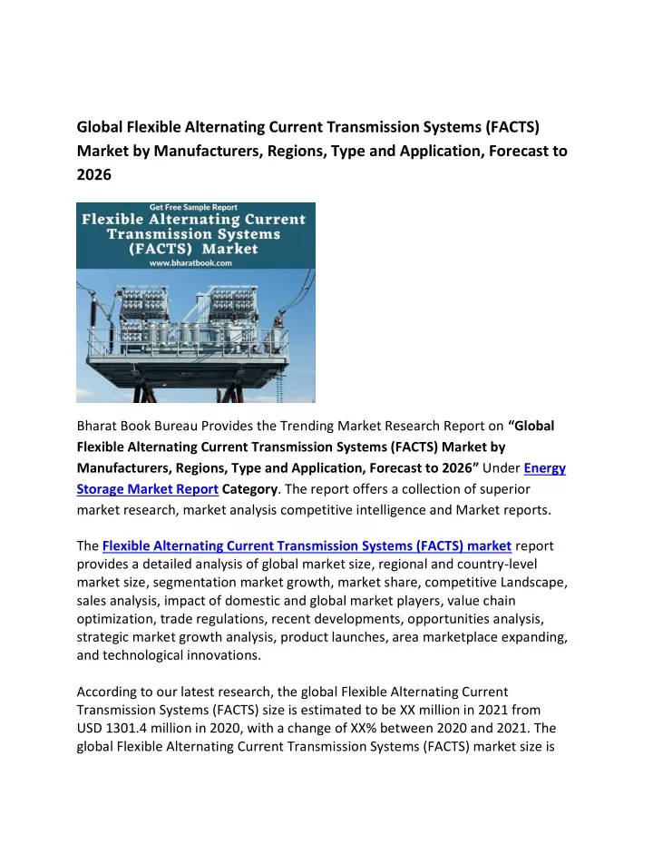 global flexible alternating current transmission