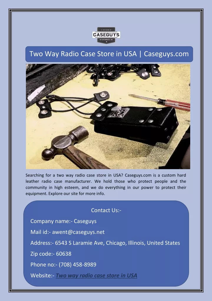 two way radio case store in usa caseguys com