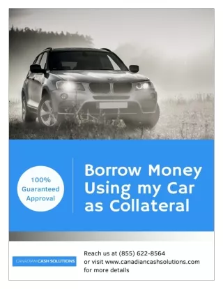 borrow money using my car as collateral