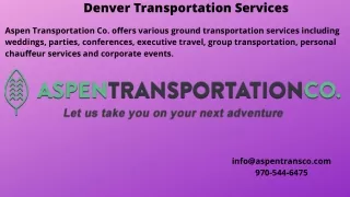 Denver Transportation Services