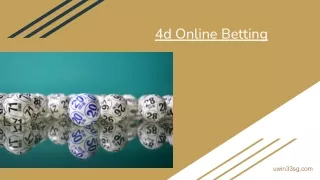 4d Online Betting