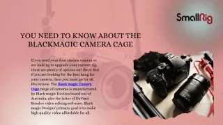 You Need to Know About the Blackmagic Camera Cage