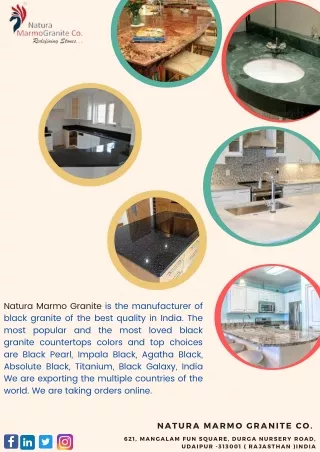 Top of manufacture Natura Marmo Granite Co. In India…