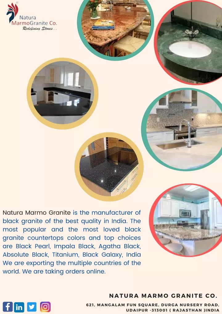 natura marmo granite is the manufacturer of black