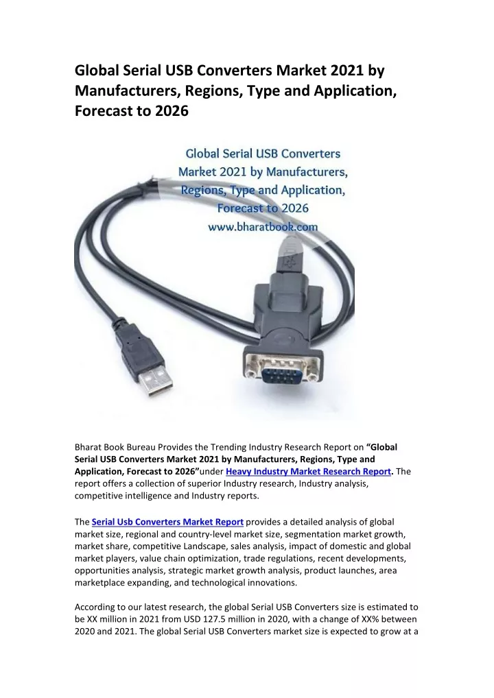 global serial usb converters market 2021