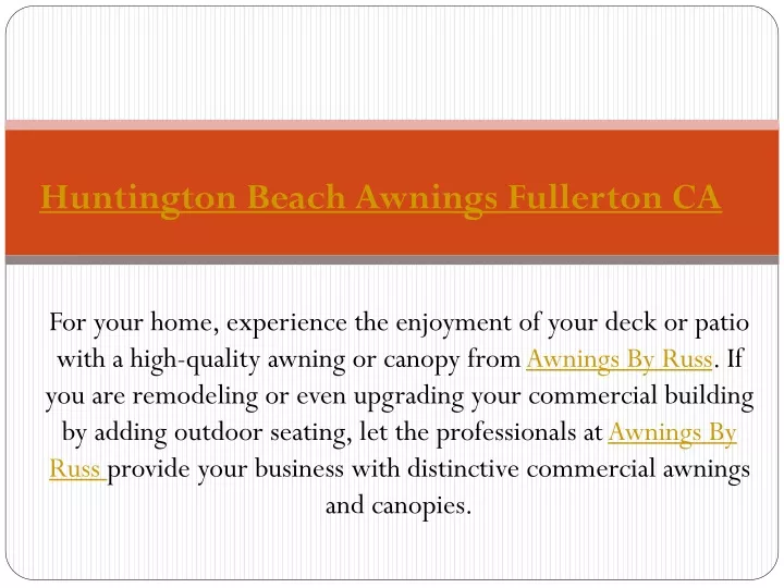 huntington beach awnings fullerton ca