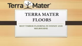terra mater floors