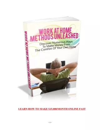 best Work at Home Methods Unleashed