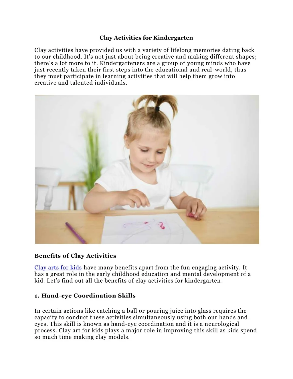 PPT - Clay Activities for kids PowerPoint Presentation, free download ...