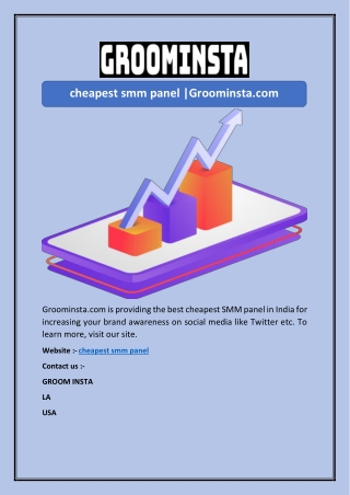 cheapest smm panel groominsta com
