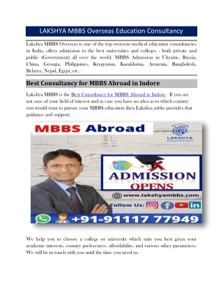 lakshya mbbs overseas education consultancy