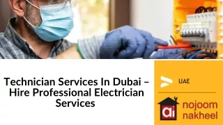 Technician Services In Dubai – Hire Professional Electrician Services-converted