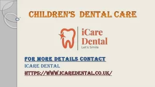 Children’s  dental care