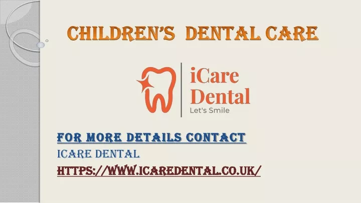 children s dental care