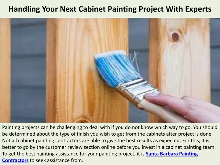 handling your next cabinet painting project with experts