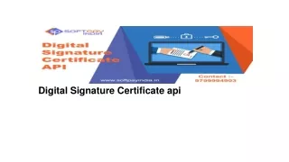 digital signature certificate api