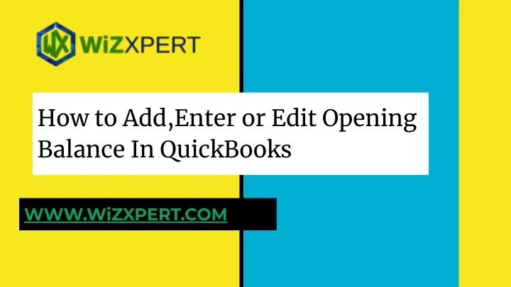 how to add enter or edit opening balance