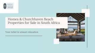 Homes & Churchhaven Beach Properties for Sale in South Africa