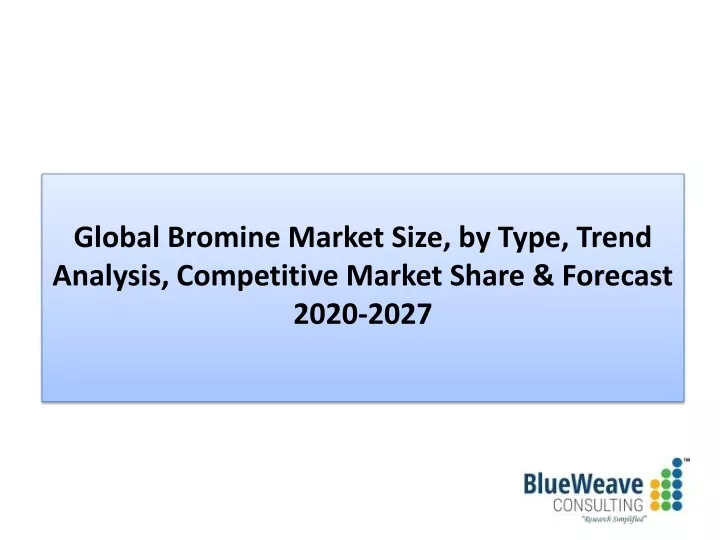 global bromine market size by type trend analysis