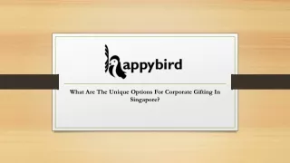 What Are The Unique Options For Corporate Gifting In Singapore