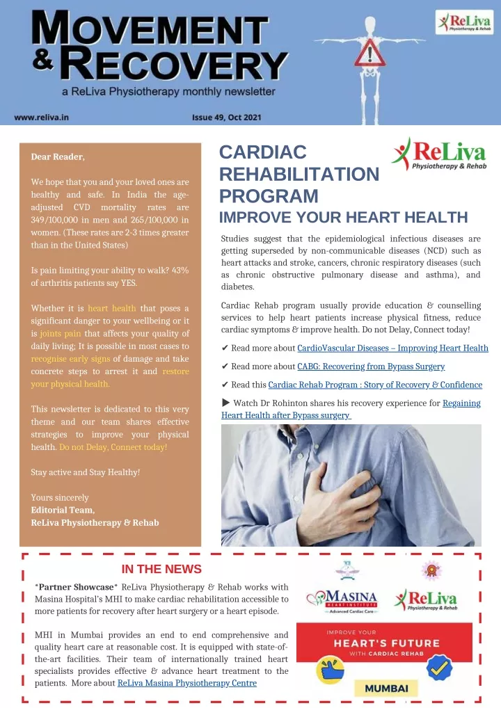 cardiac rehabilitation program improve your heart