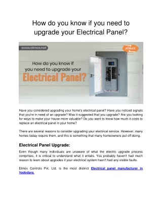 how do you know if you need to upgrade your