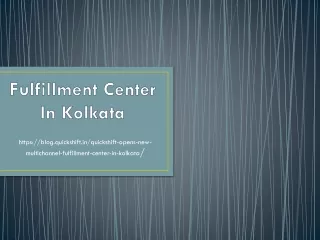 fulfillment center in kolkata