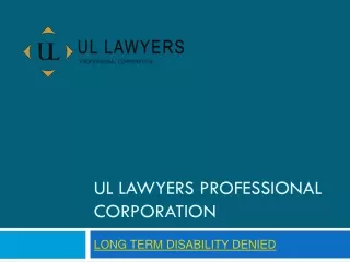 Long Term Disability Lawyer Canada