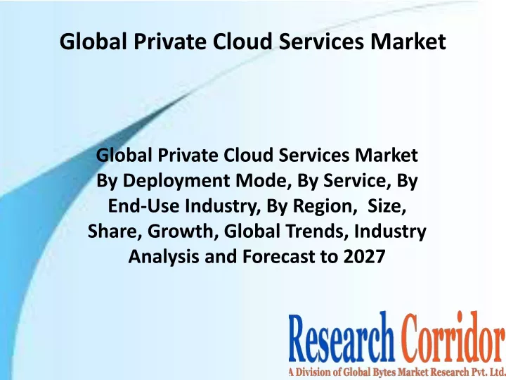 global private cloud services market