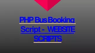 php bus booking