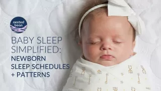 Baby Sleep Simplified: Newborn Sleep Schedules   Patterns– Nested Bean