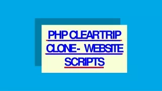 php clear trip clone website scripts