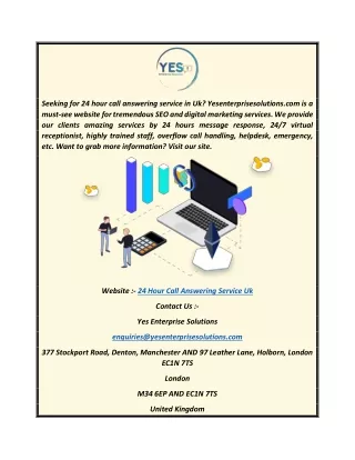 seeking for 24 hour call answering service
