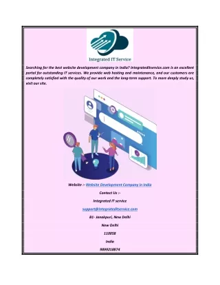 Website Development Company in India  Integrateditservice.com