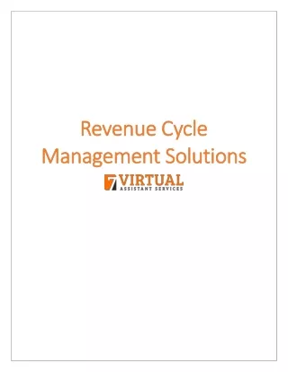 revenue cycle revenue cycle management solutions
