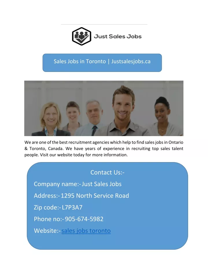 sales jobs in toronto justsalesjobs ca