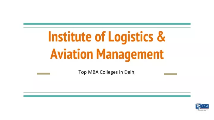 institute of logistics aviation management