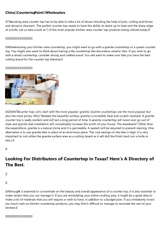 china countertop paint wholesalers