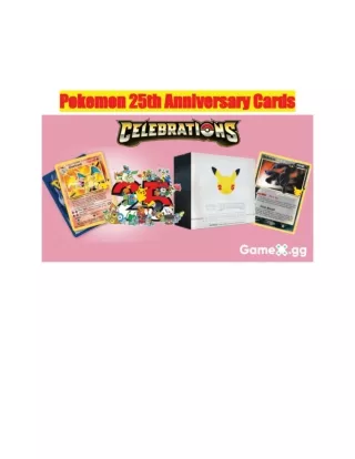 Pokemon 25th Anniversary Cards
