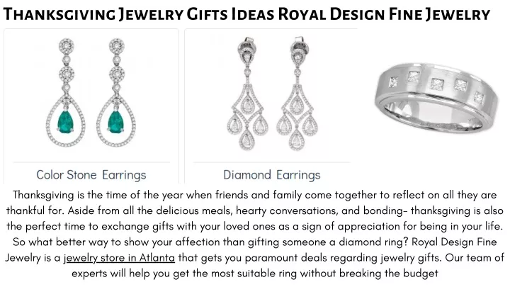 thanksgiving jewelry gifts ideas royal design